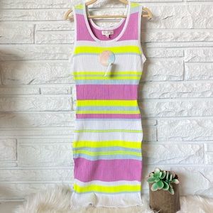 Jolie and Joy striped multicolor sweater dress